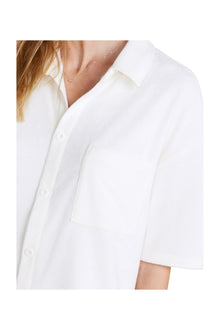 Womens | Cozyterry Button Down Shirt | Pearl