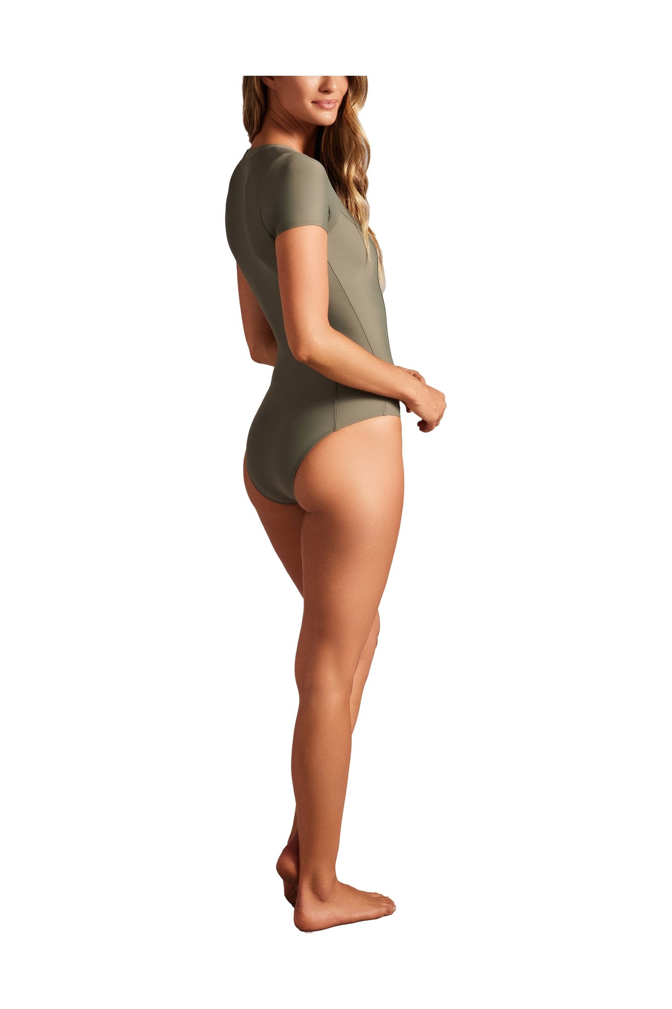 Womens | Malibu Surf Suit | Olive Leaf