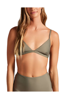 Womens | Triangle Top | Olive Leaf