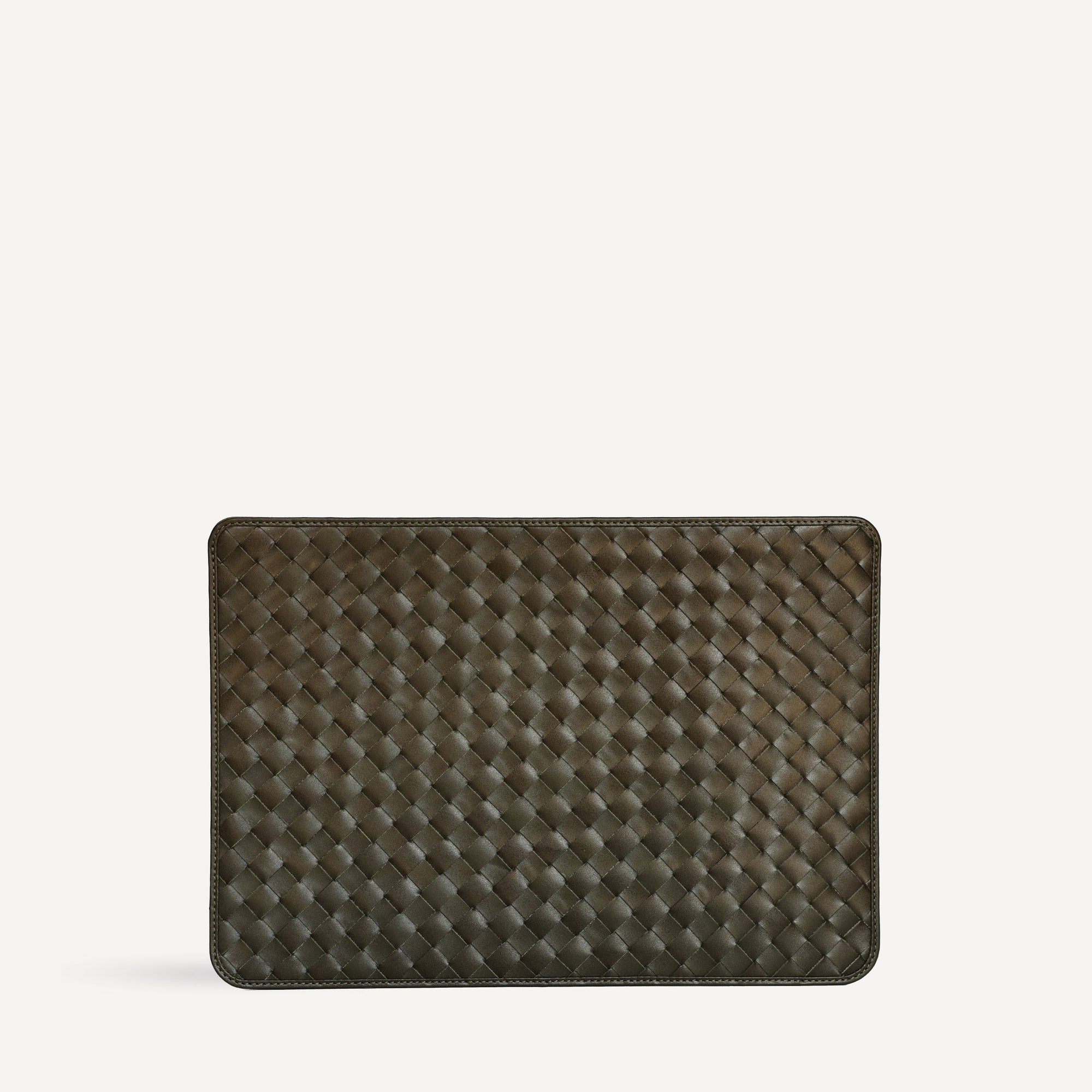 Lia Laptop Case - Carre Weave | Olive