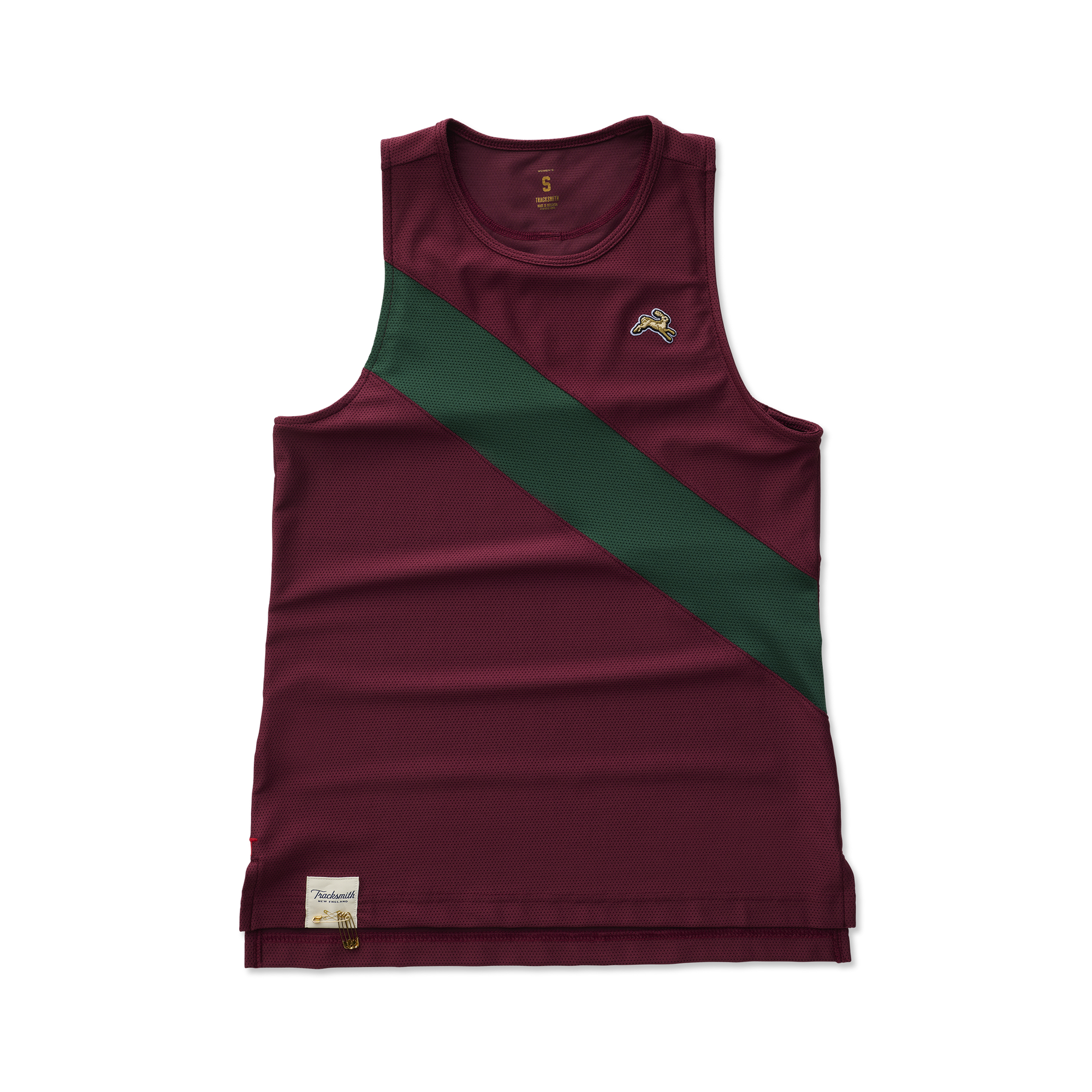 Womens | Van Cortlandt Singlet | Wine/Emerald