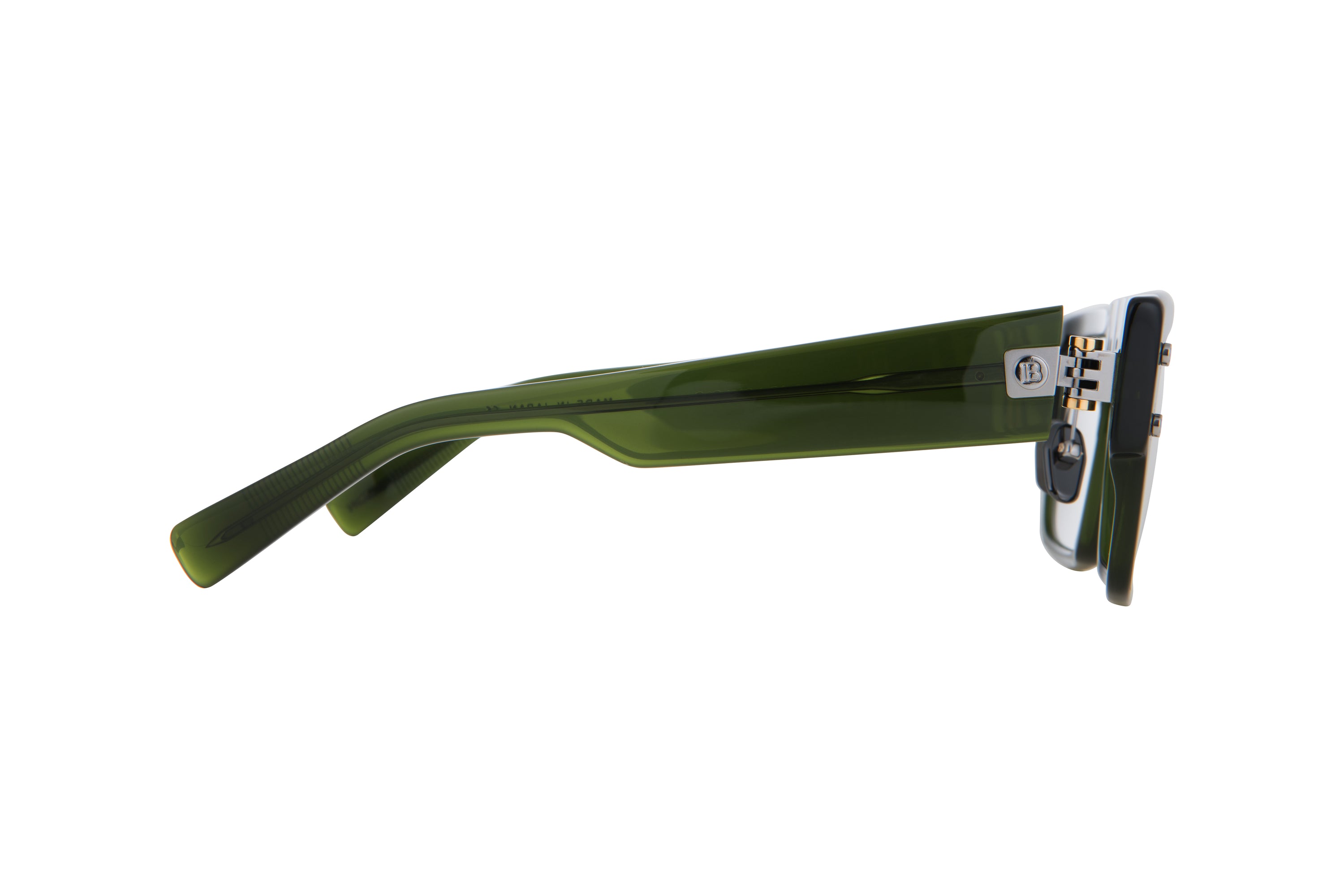Unisex | B - III Optical (Asian Fit) | Dark Olive - Black Palladium | Clear