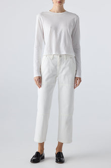 AMO Denim | Billie Field Pant in Eggshell