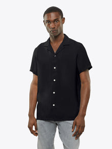 Mens | Chileno Camp Collar Shirt - Relaxed-Fit | Black