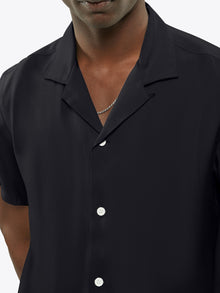 Mens | Chileno Camp Collar Shirt - Relaxed-Fit | Black