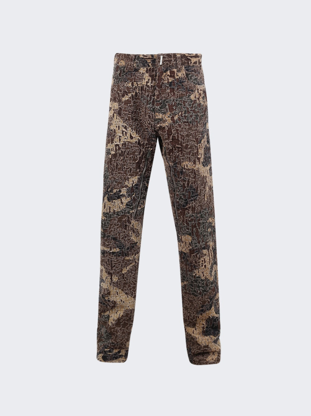 Men | Givenchy | Zipped Slim Fit Denim Trousers | Brown Beige