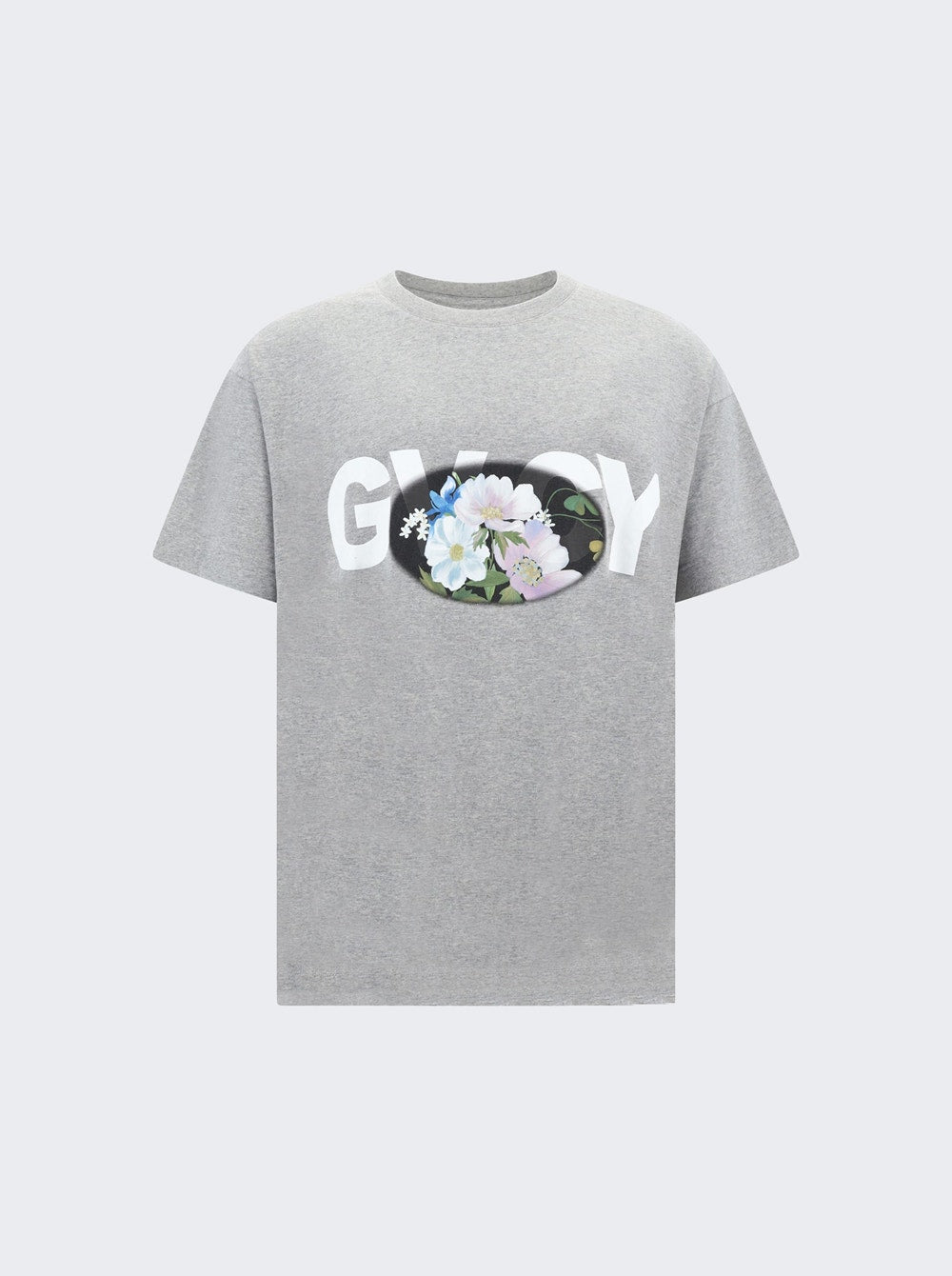 Men | Givenchy | Boxy Short Sleeve Tee | Light Grey Mélange