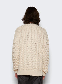 Men | Givenchy | 4g Cable-knit Sweater Cream | Ivory
