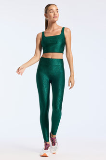 Bandier | Tempo Crop Jacquard Bra | Botanical Garden