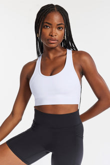 Bandier | Center Stage Bra | White