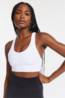 Bandier | Center Stage Bra | White