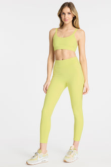 Bandier | Center Stage Pocket Legging | Sunny Lime