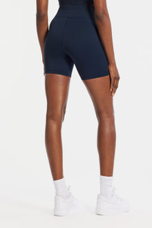 Bandier | Center Stage 6In Biker Short | Navy Blazer