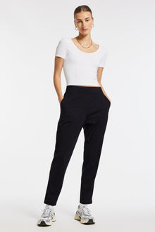 Bandier | Center Stage Straight Leg Pant | Black