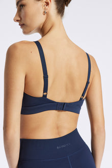 Bandier | Flow Low Impact Bra | Navy Blazer