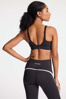 Bandier | V Neck Plunge Bra | Black