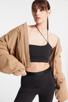 Bandier | Asymmetric Toggle Bra | Black
