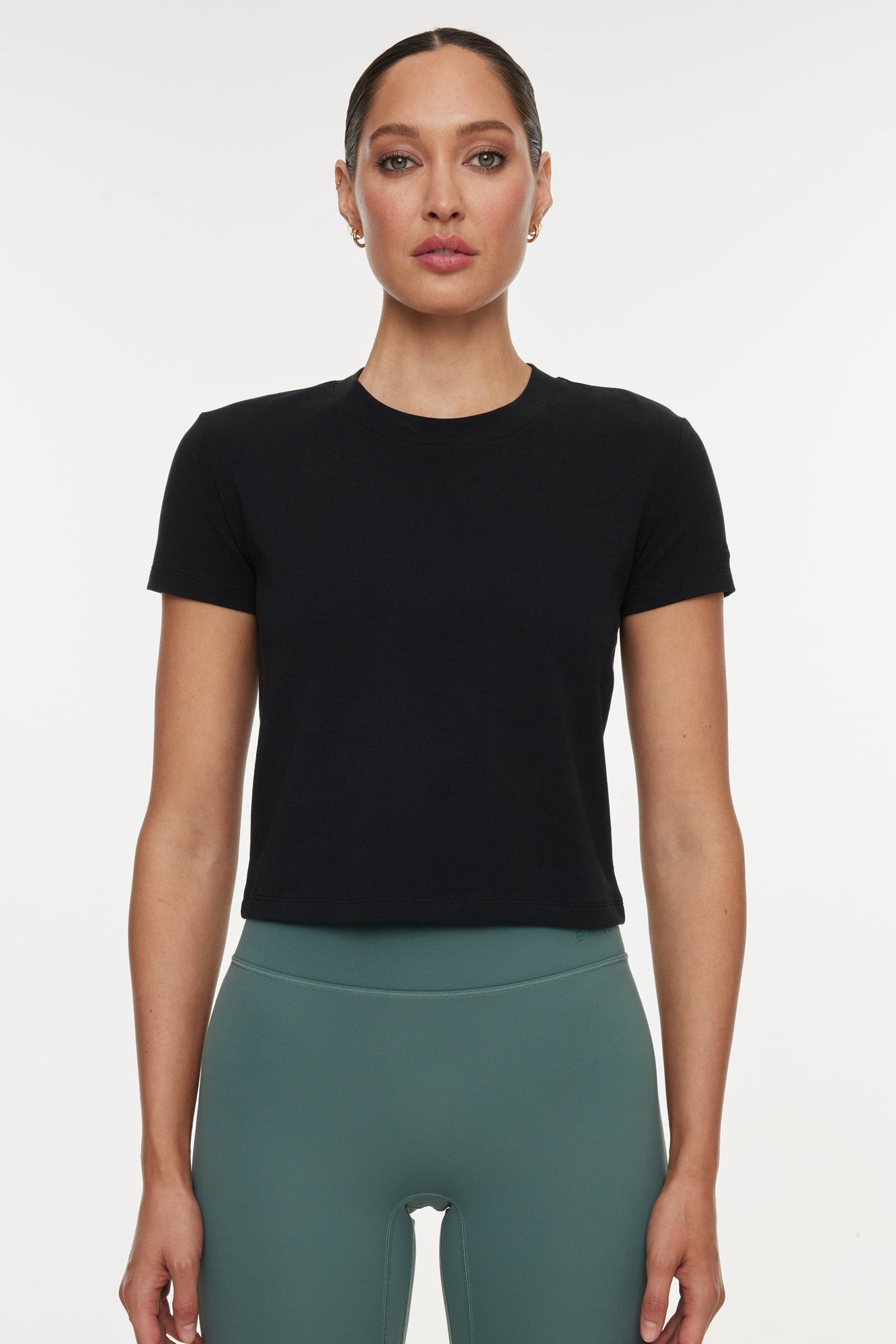 Bandier | Baby Tee | Black