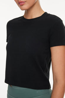 Bandier | Baby Tee | Black