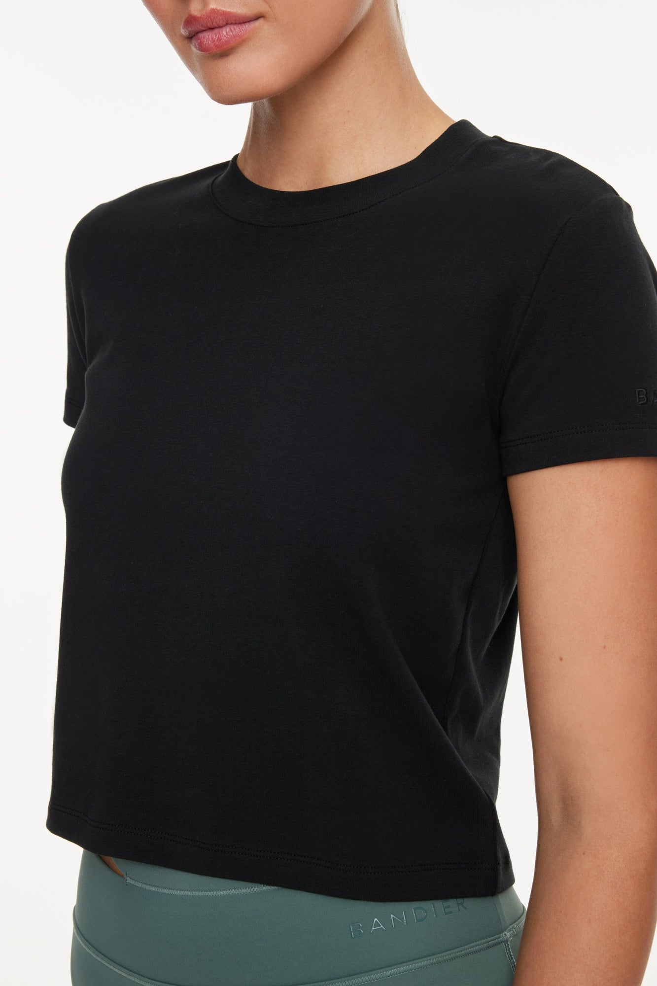 Bandier | Baby Tee | Black