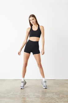 All Access | High Waisted Center Stage 3In Short | Black