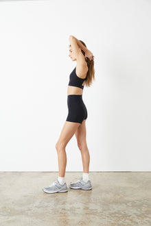 All Access | High Waisted Center Stage 3In Short | Black