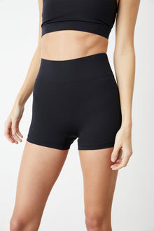 All Access | High Waisted Center Stage 3In Short | Black