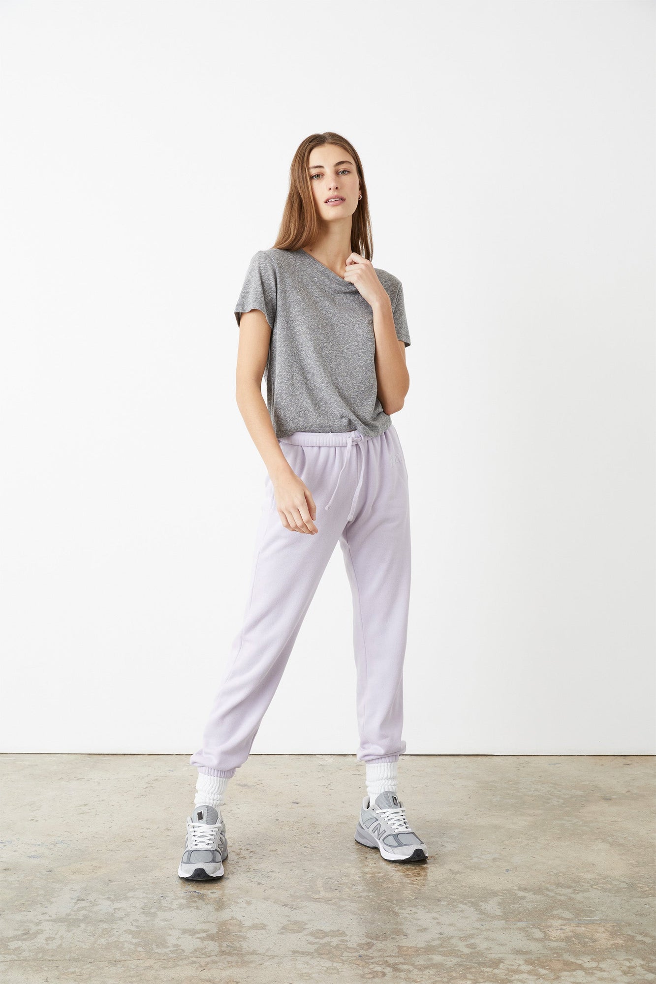 Wesley | Bowery Boxy Weekend Cotton Tee | Heather Grey