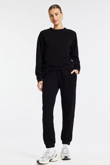 Wesley | Park Weekend Fleece Jogger | Black