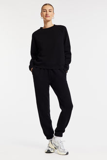 Wesley | Park Weekend Fleece Jogger | Black