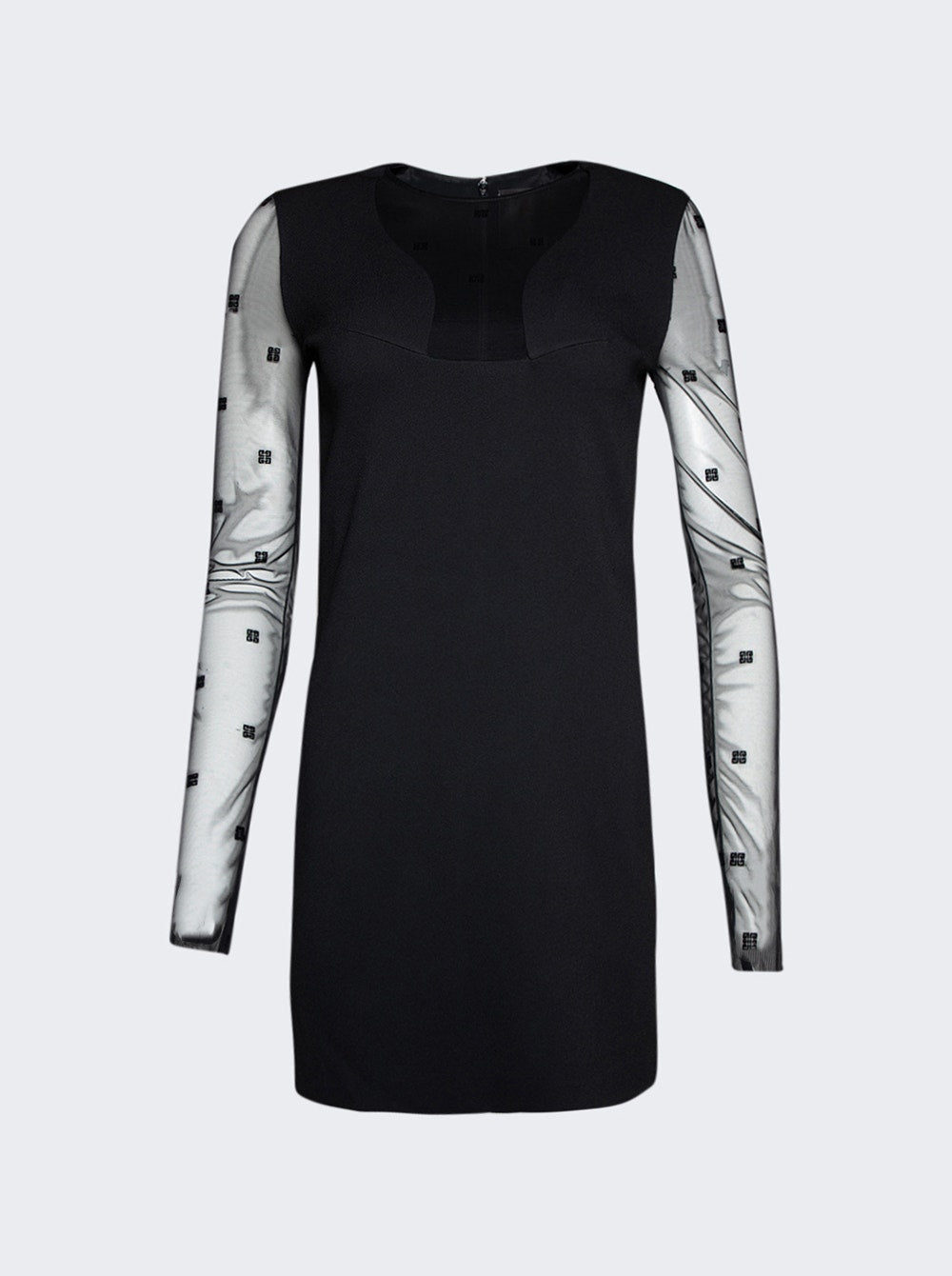 Women | Givenchy | 4g Sheer Panel Mini Dress | Black
