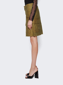 Women | Givenchy | Cargo Skirt | Olive Green