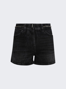 Givenchy | Denim Shorts With Chain | Black