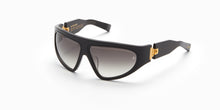 Unisex | B - Escape Sunglass | Black Crystal - Gold | Dark Grey Gradient