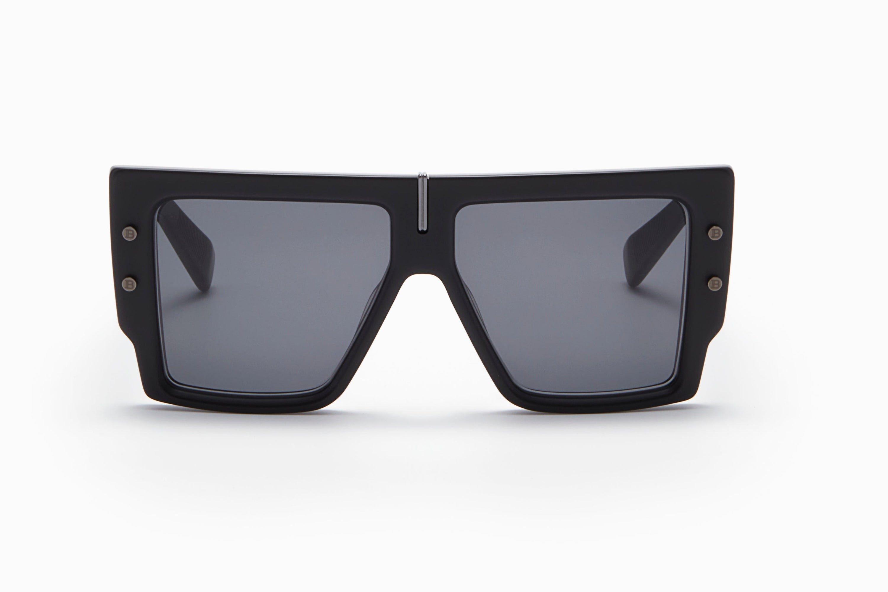 Unisex | B - Grand Sunglass | Matte Black - Black Rhodium | Dark Grey