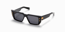 Unisex | B - VI Sunglass | Black - Gold | Dark Grey