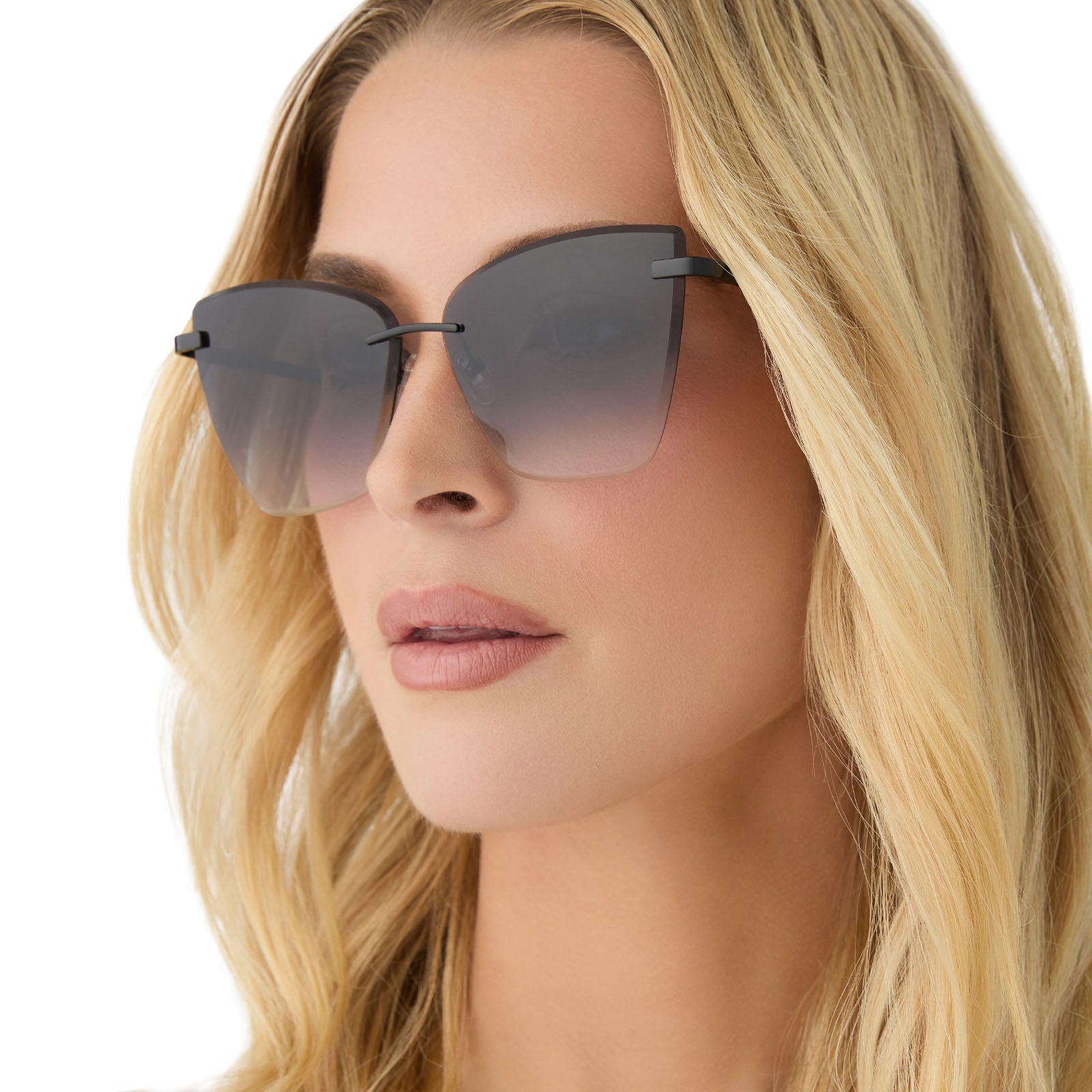Womens | Becky V Sunglasses | Black | Grey Gradient Lenses