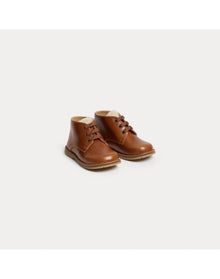 Boys | Litwood First Steps Derby Shoes | Cocoa