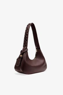 Brown Medium Laces Hobo Bag | Chocolate Torte