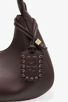 Brown Medium Laces Hobo Bag | Chocolate Torte