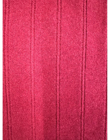 Bruno Magli | Women |Cashmere Blend L/S Wide Rib Mock Nk Sweater | Bordeaux