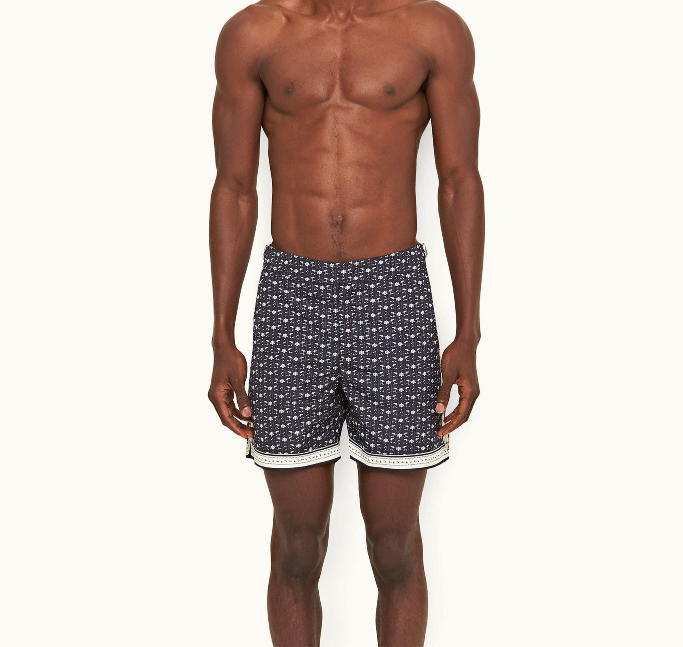 Bulldog Bandana Mid-Length Swim Shorts | Dark Sapphire/Sea Mist