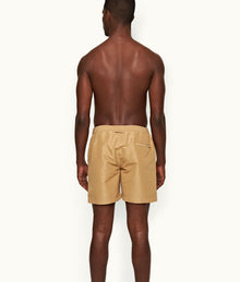 Bulldog Drawcord Mid-Length Drawcord Swim Shorts | Biscuit