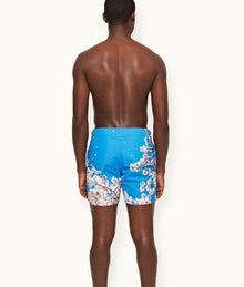 Bulldog Photographic Print Mid-Length Swim Shorts | Blossom