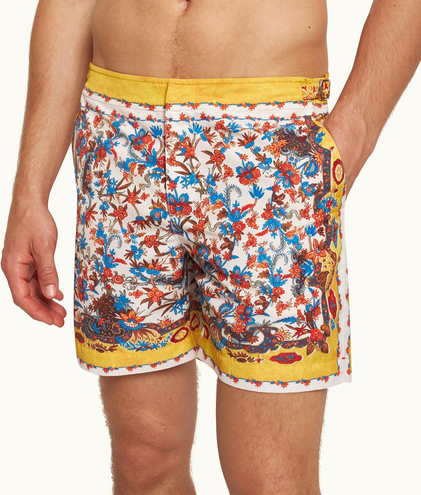 Bulldog Utopia Mid-Length Swim Shorts | Summer Sunset