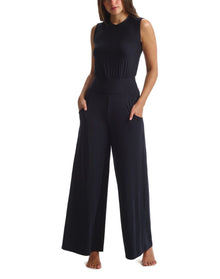 Butter Muscle Wide Leg Jumpsuit | Black