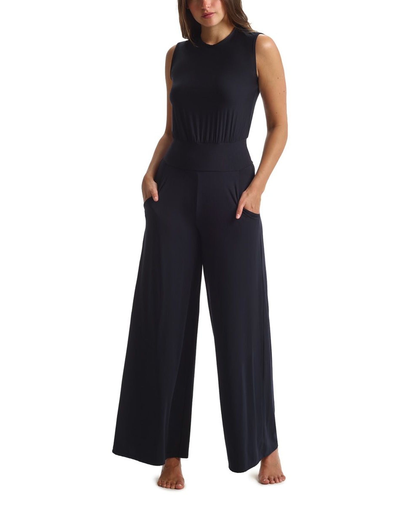 Butter Muscle Wide Leg Jumpsuit | Black