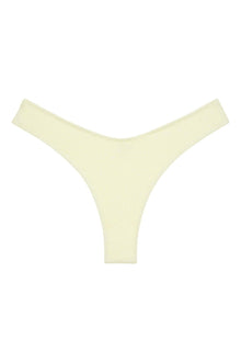 Added Coverage Lulu Zig Zag Stitch Bikini Bottom | Buttercream Rib