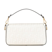 Fendi | Pre-Owned Zucca Graphic Print Coated Canvas Bikini Girls Baguette Satchel | White