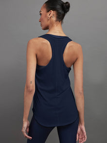 Long RacerBack Tank | Navy Blazer